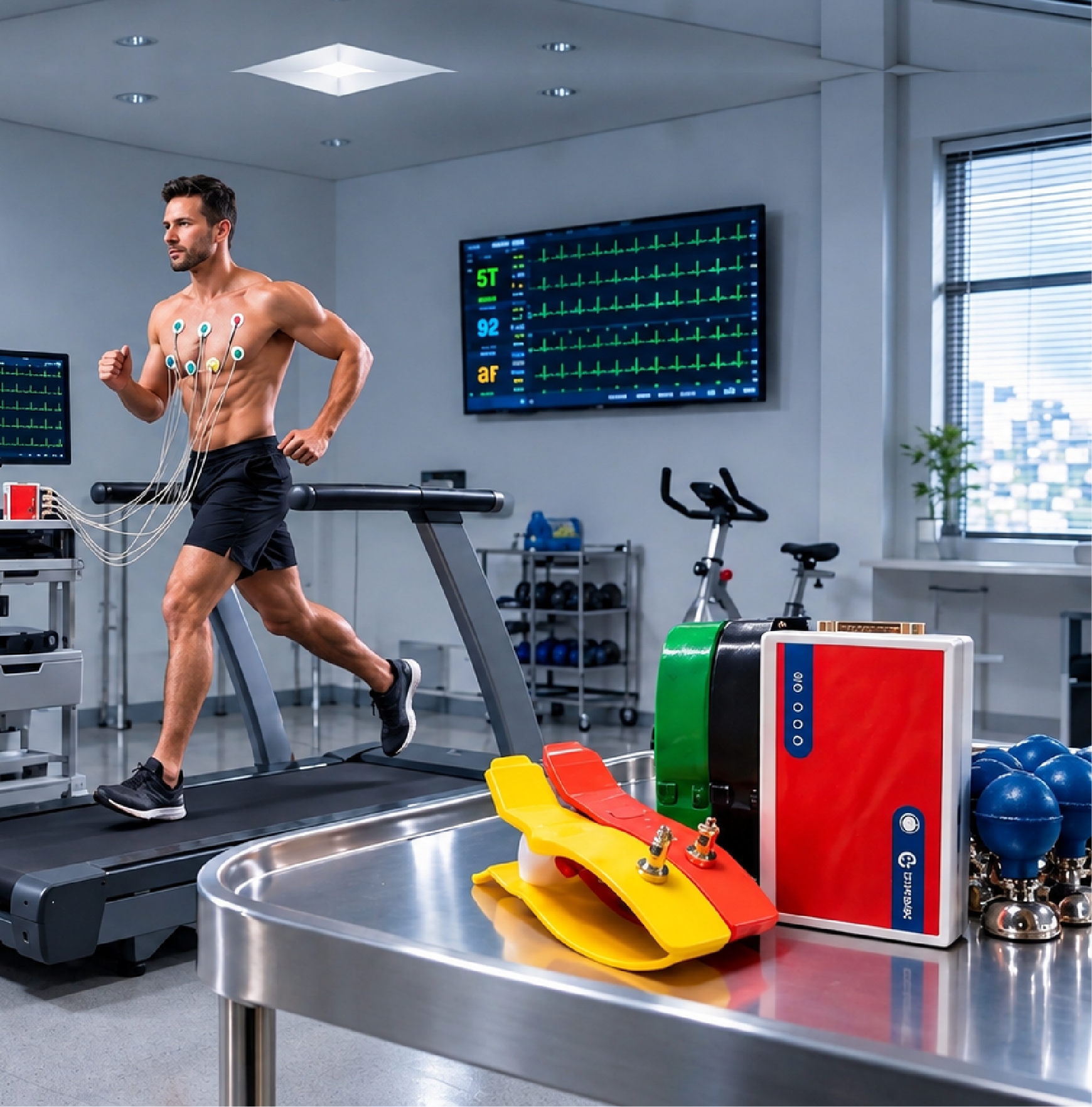 Equipamiento de cardiología humana